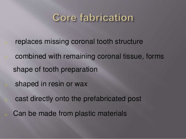 restoration of endodontically treated teeth review and treatment recommendations