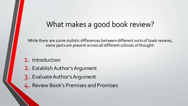 what is a good book review